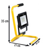Mobiler LED-Strahler mit Tragegriff | 30 W | 2.850 lm | IP66 | Arbeitsleuchte für Werkstatt, Baustelle