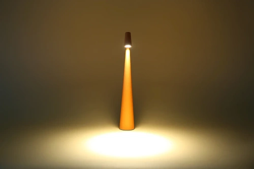 HMS-355-ORANGE | Bordlampe 33,5cm | Trådløs natlampe med indbygget batteri | Lampe med touch kontrol
