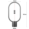  MDL-H400-B | Lampe de nuit sans fil 35 cm | Lampe magnétique d&#39;équilibrage