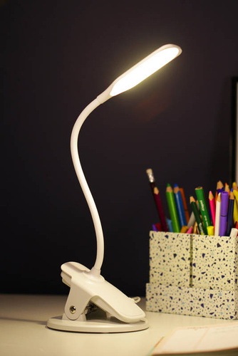 MT-812A | LED stalinė lempa su spaustuku stalviršiui | USB | jutiklinis jungiklis