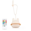 Silikone LED Natlampe Kanin | Bærbar Børnelampe 9 Lysfarver | JL-502