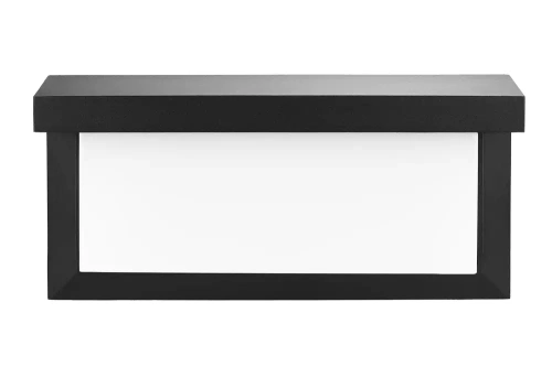 TYD-S18W-B | Havelampe, udendørs LED facadevæglampe | Integreret bevægelses- og skumringssensor | 12W, 1200lm, IP65