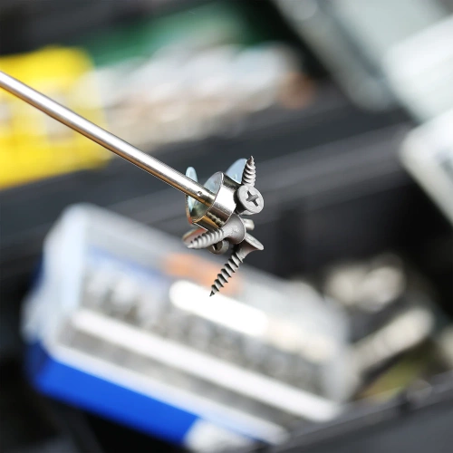 XLB-8lb-Arancione | Pinza magnetica telescopica | Pinza regolabile con clip | Maniglia con magnete