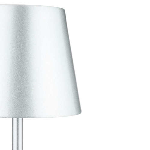 HJA18-ARGENTO | Lampada da tavolo con batteria incorporata | Lampada notturna sensibile al tocco