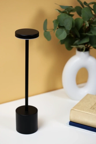 HJA21-ČERNÁ | LED stolní lampa | Moderní noční lampa s vestavěnou baterií