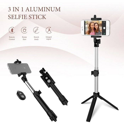 PSI-S003 | Selfie-stick cu telecomandă bluetooth | Monopied trepied | stick foto