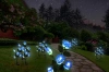 FLD-35-BLUE | LED solar garden lamp Blue roses | 74cm, 600mAh