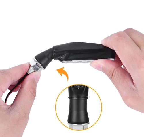 Dynamiske LED-blinklys til motorcykler | 12 lysdioder | blister | 4 stk | MSL-12LED-04