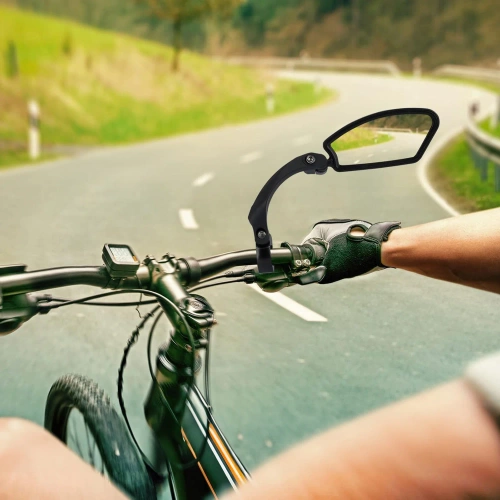 Bicycle handlebar mirror | Right rear-view mirror for scooter | Swivel mirror | HSJ-210-Right