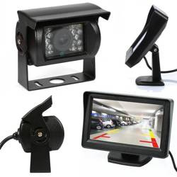 2v1 | PZ703 PZ470 | Set - 18IR 12-24V cúvacia kamera so 4,3 "LCD TFT monitorom na nohe