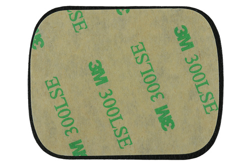 MSS | Placa de telefone para suporte magnético | Couro ecológico preto