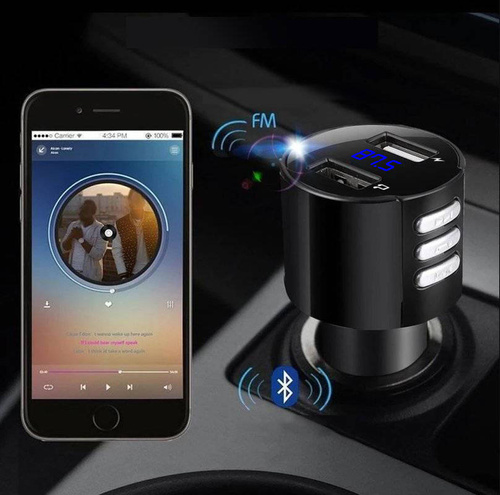 X20 | Bluetooth FM car transmitter with LED display | USB charger | Loudspeeker sysetm