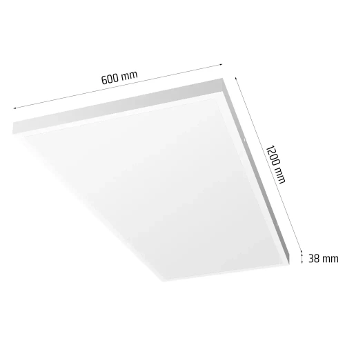 LED stropný panel | Prisadený strop 120x60cm | 120W, 12000lm | biely