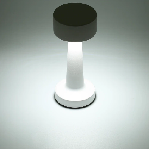 HJA10-BLANCO | Lámpara de mesa inalámbrica | Lámpara de noche sensible al tacto con color de luz ajustable | luz USB
