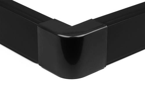 CDT-03 | Uhlová spojka pre kryciu lištu 40x20mm | čierna