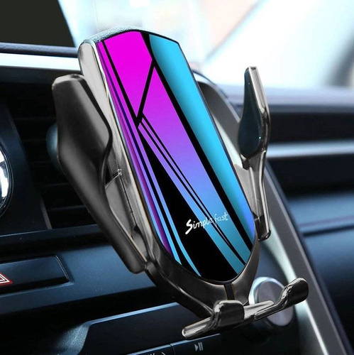 Q005 | Suporte eletrônico para carro com carregamento indutivo Quick Charge 3.0 de 10W