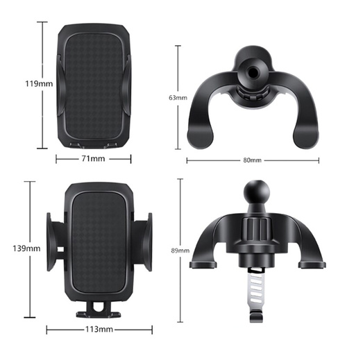 HO17 | A car phone holder mounted in the ventilation grille