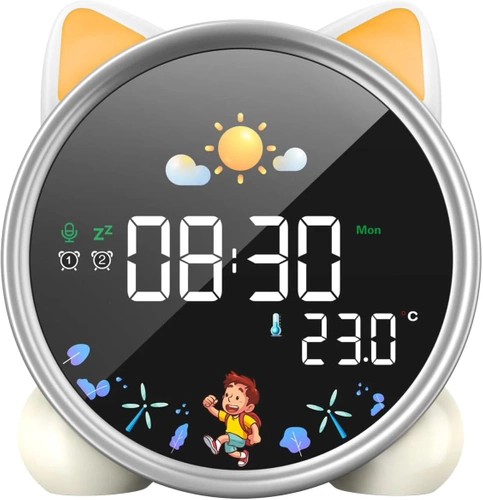 SG-7-W | Alarm clock with LED lamp | Watch with timer