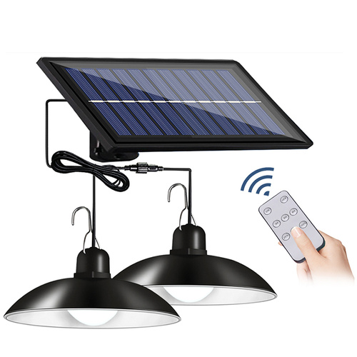 LD-03 | Solarlampen für Außen oder Innen (2 Stück) | 30 LEDs Solar Hängelampen 120° Superhelle Solar Lampe mit  Dämmerungssensor | IP44 Wasserdichte Hängend Gartenleuchte mit Fernbedienung und 2x 3m Kabel