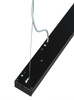 Lampada a sospensione lineare 120 cm | Ufficio, modulo LED nero 20W | Larghezza lampada 7 cm