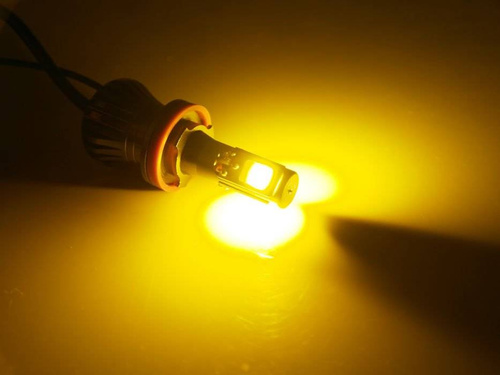 Sada LED žárovek COB H9 H11 DUAL COLOR JDM