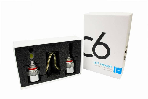 Set H9 H11 C6 COB BridgeLUX™ LED-lampen 7600 lm