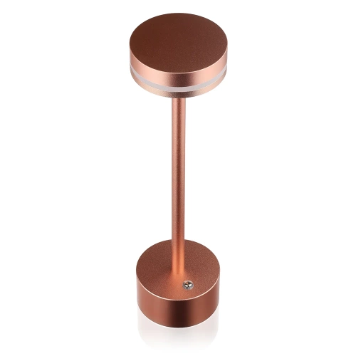 ATL08-COBRE | Lámpara de mesa LED | Una lámpara de noche moderna con batería incorporada.