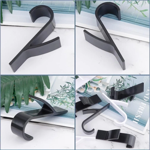 PG-Y03-ZWART | Badkamerhaak voor handdoek | Handgreep gemonteerd op een radiator, radiator | Set haken