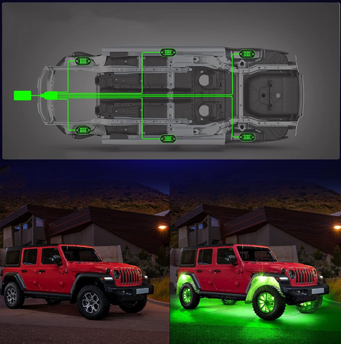 Autolampy | RGB LED | 8 kusov