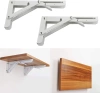 FB-A40CM-WHITE | Shelf holder | Folding shelf brackets | Foldable supports for shelves and countertops