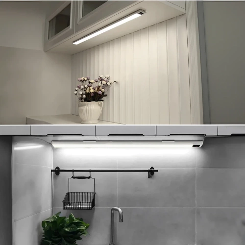 HSL-S40CM-ZWART | Meubellamp met bewegingssensor | Draadloos nachtlampje met sensor | LED-onderkastlamp, 40 cm