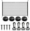 Bagagenet voor auto | elastisch beveiligingsnet 110x60 cm | bagage organizer | transportnet | CTM-110*60CM-B
