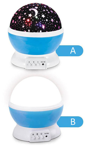 NL-01 | Projetor estrela giratório STAR LED + lâmpada noturna