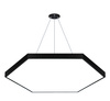 LPL-003 | LED hængende loftslampe 120W | fuld sekskant | aluminium | CCD blinker ikke | Φ120x6