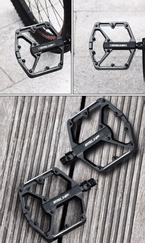 Pedali per bici con piattaforma in alluminio e perni | Pedali per bicicletta con cuscinetti DU MTB Trekking | 10EE0001