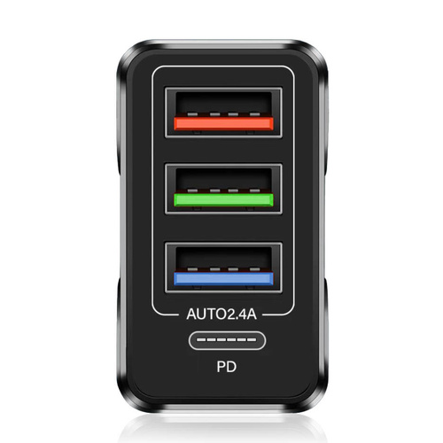 CA-060 | Wandlader met 3 USB-poorten en PD-poort (USB-C)