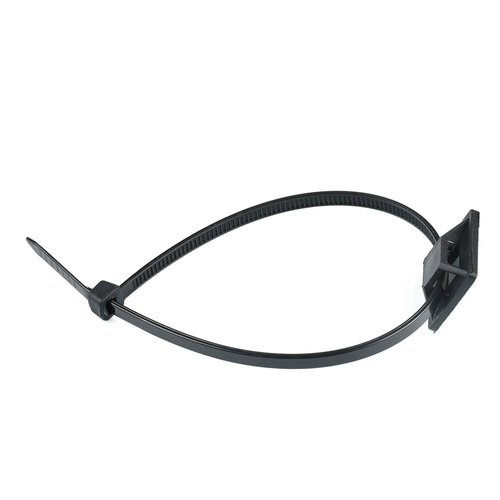 KZ-D06-20MM | Set van 10 kabel- en draadorganizers | Kabels en basis met 3M-schuimtape | Zwart