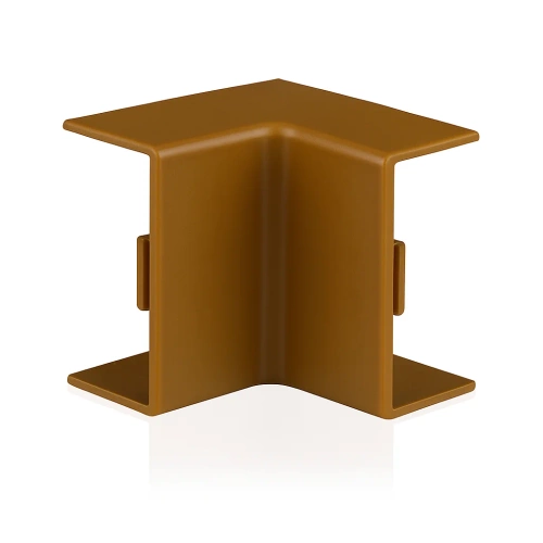 Indvendig hjørneforbinder | 40×20 mm | brun kabelhjørnedæksel | CDT-04-Brown
