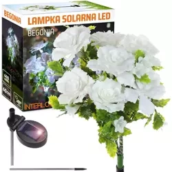 FLD-27-WHITE | Begonia LED solar garden lamp | 60cm, 600mAh