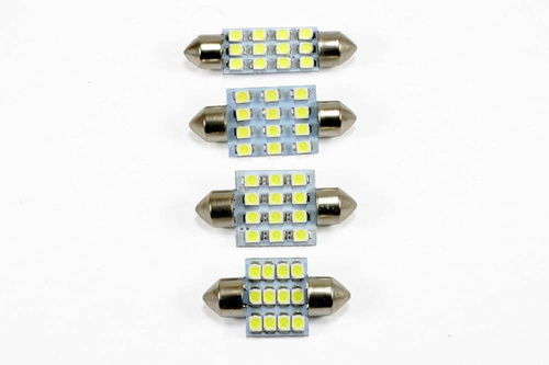 Autó LED izzó C5W 12 SMD 1210