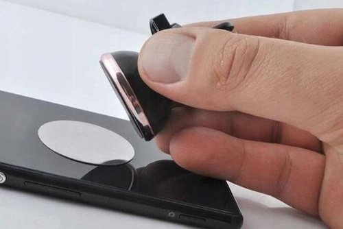 PSI-M001 | Porta cellulare magnetico per auto | sulla presa d'aria | 2 vassoi