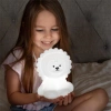 Luz nocturna LED infantil con altavoz Bluetooth "León" | Luz nocturna infantil USB táctil de silicona | JS-L8L-330