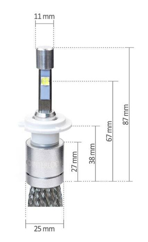 Sada LED H7 CREE™ TrueWhite Technology 9600 lm R3
