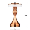 HJA14-A-COBRE | Candeeiro de mesa com bateria incorporada | Lâmpada noturna com três cores de luz | Lâmpada atmosférica para hotel ou restaurante