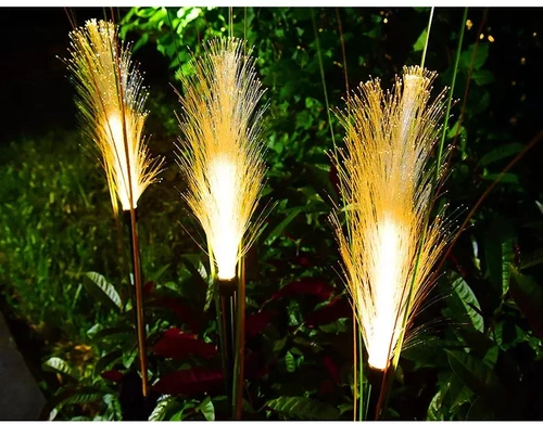 FLD-04-W | LED слънчева градинска лампа Pampas Grass | 73см, 600mAh