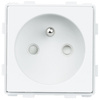 SC80-4 | Quadruple frame for 230V socket | Tempered glass | White