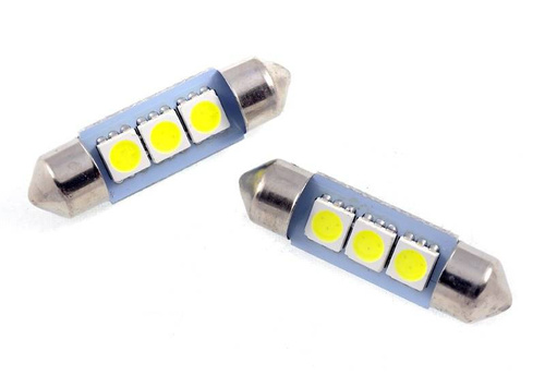 Automobilio LED lemputė C5W 3 SMD 5050