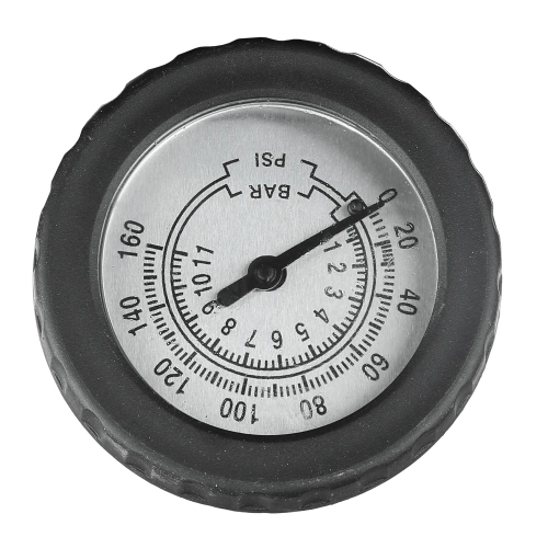 Fahrradpumpe mit Manometer Presta Schrader Dunlop 160 PSI | Standpumpe mit Manometer und Adaptern für Reifen und Bälle | Universal Fahrradpumpe mit Manometer 11 bar | ZY-6138C