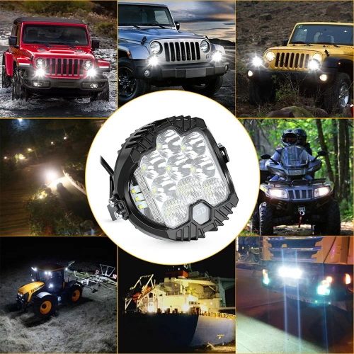 LED-Arbeitsleuchte | 5" | 50 W | 5.000 lm | 2-in-1 | Tagfahrlicht (DRL) + Fernscheinwerfer | WL002-50W