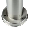 LLR-45CM | Lampada da giardino in piedi, palo tondo per lampadina E27 | Alimentazione 230V, acciaio inox | acciaio inossidabile, 45 cm